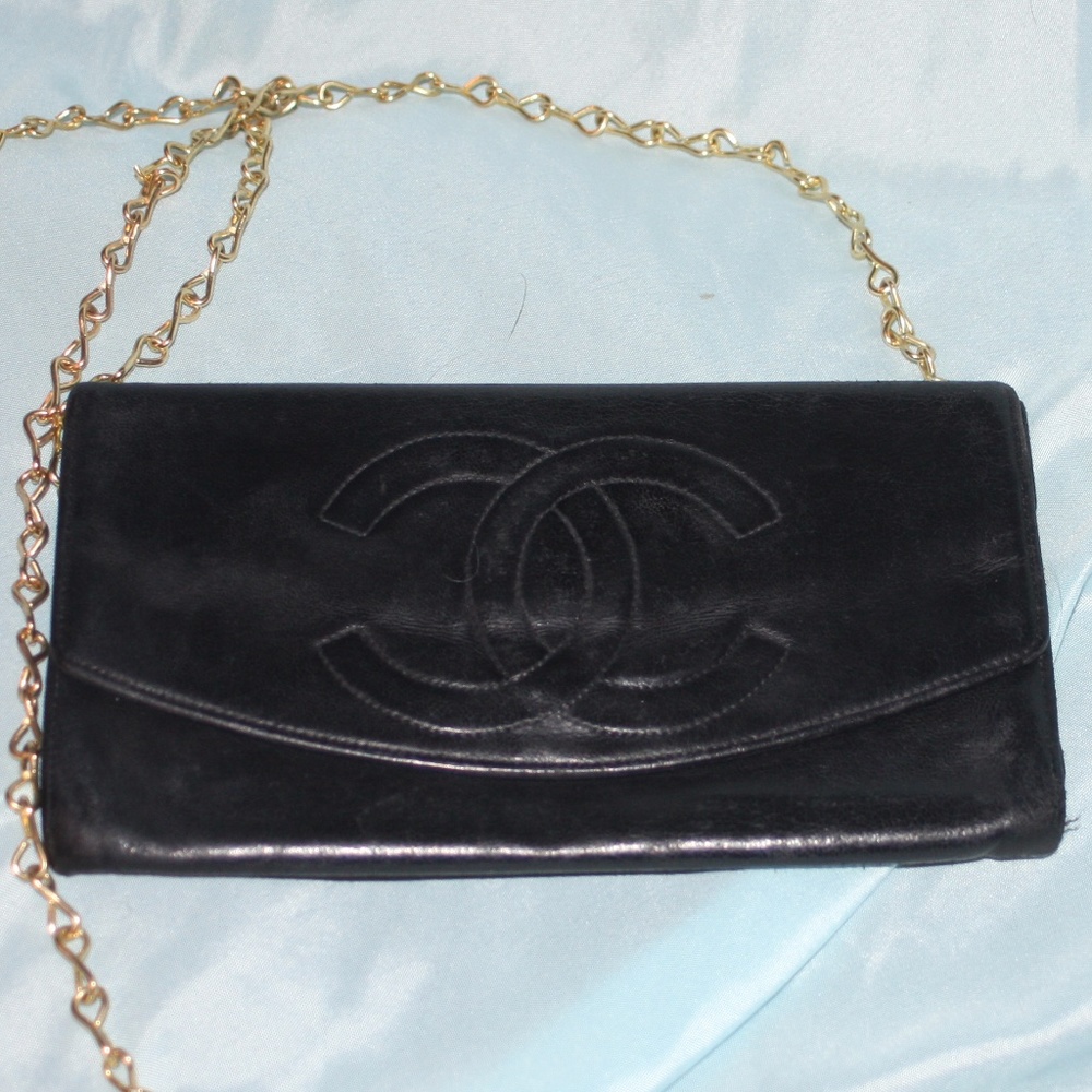 CHANELquilted CC Black Lambskin Wallet Quick Ship
